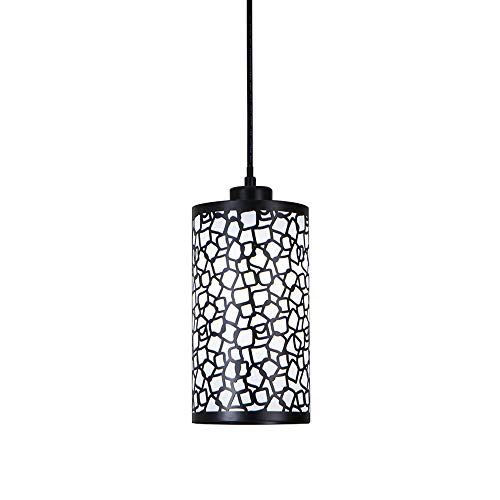 Cotulin Mini Contemporary Design Pendant Light,with Perforated Cylindrical Metal Shade for Kitchen Island，Living Room
