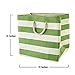 Large Storage Baskets and Bins - Store Toys, Laundry, Clothes for a Bedroom, Kids Room, Nursery, Home Office, Living or Family Room - Green