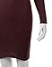 Doublju Cowl Neck Ribbed Knit Fitted Sweater Dress (Plus size available)