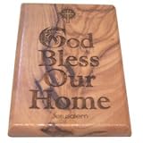 God Bless Our Home Magnet - Olive wood