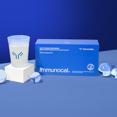 Immunocal Supplement Pack of 2 – 1 Regular and 1 Platinum – Whey Protein Isolate and Glutathione Precursor – 30 Servings