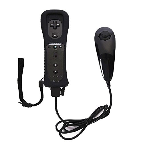 Remote Controller for Wii,Yudeg Wii Remote and Nunchuck Controllers with Silicon Case for Wii