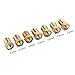 Hestya 28 Pieces M6 3D Printer Brass Extruder Nozzle Print Head for E3D Makerbot 0.2 mm, 0.3 mm, 0.4 mm, 0.5 mm, 0.6 mm, 0.8 mm, 1.0 mm with 8 Grids Storage Box