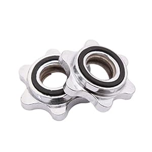 VORCOOL 2 PCS Hex Nut 2.5cm Hexagon Nut Dumbbell Replacement Nut Non-slip Dumbbell Nut for Dumbell Barbell Weight Lifting