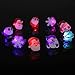 Gejoy 75 Pieces Christmas LED Rings Light Up Rings Flash Finger Rings Glow Rings for Christmas Party Supplies