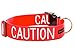 CAUTION Red Color Coded S-M L-XL Buckle Dog Collar (Do Not Approach) PREVENTS Accidents By Warning Others of Your Dog in Advance (L-XL Collar 15-25