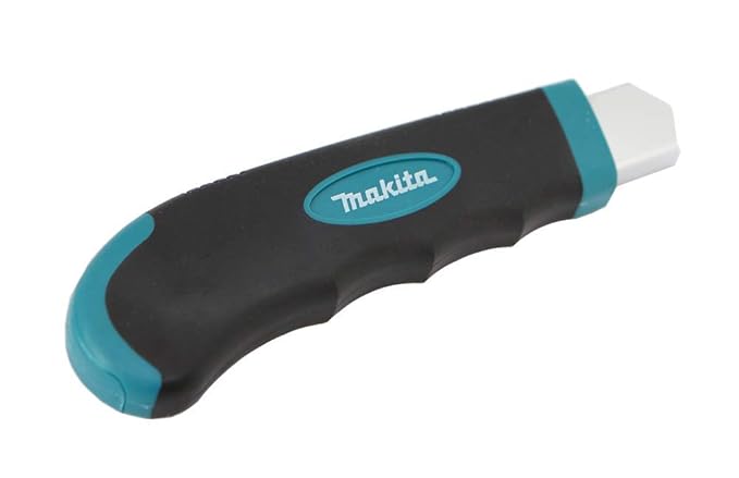 Makita Utility Knife Snap-Off Easy Loading Retractable Extra Blades Comfortable Rubber Handle Total 8 Blades