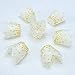Resinta 150 Pieces Tulip Baking Cups Cupcake or Muffin Liners for Birthday Party Wedding Decoration,White With Gold Dots