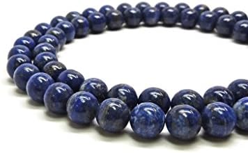 Lapis Lazuli Round Smooth Gemstone Beads 12mm 16" strand AA Grade - Jewelry Making Supplies