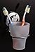 HASKO accessories - Vacuum Suction Cup Toothbrush Holder - Strong Stainless Steel Toothpaste and Razor Holder for Bathroom & Kitchen - Can be Mounted on Clean Flat Smooth Surface - (Chrome)