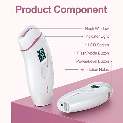 IPL Hair Removal System for Women，500,000 Flashes Laser Hair Remover Device Permanent and Painless Remove Unwanted Facial Armpit Bikniline Leg Body Hair Home Use - Thumbnail 3