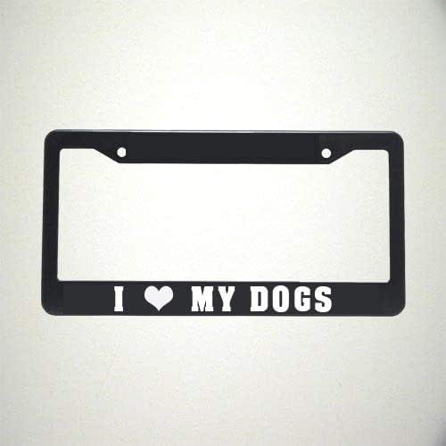 I love my Dogs License Plate Holder Handmade