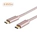CableCreation USB C to USB C Cable 60W 3A Fast Charging, 6.6ft Braided USB 2.0 Type C to Type C Cable, Compatible with MacBook(Pro), Pixel, Galaxy S10,etc (Rose Gold)