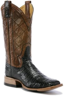 Rod Patrick Caiman Belly 14" Men US 13.5 B Black Western Boot