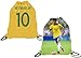Neymar Jersey Style T-shirt Kids Neymar Jr Jersey Brazil T-shirt Gift Set Youth Sizes ✓ Premium Quality ✓ ✓ Soccer Backpack Gift Packaging (YL 10-13 Years Old, Neymar)