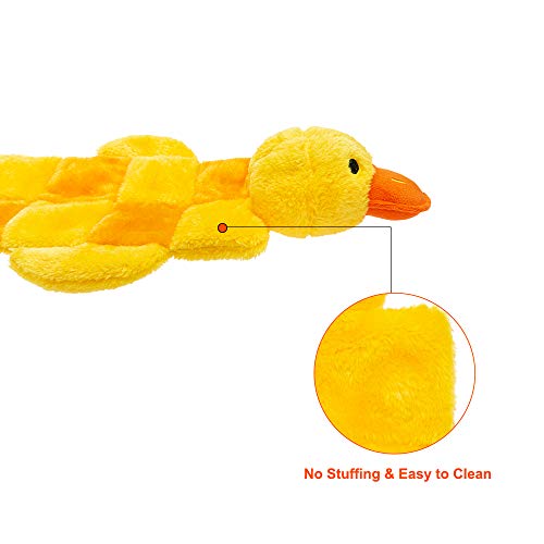 Mihachi 16 Squeakers Dog Squeaky Toys No Stuffing Plush Pet Chew Toys