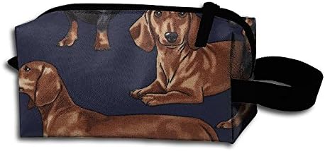 Navy Dog Pets Puppy Storage Cosmetic Bag Portable Travel Makeup Bag Packing Pouches
