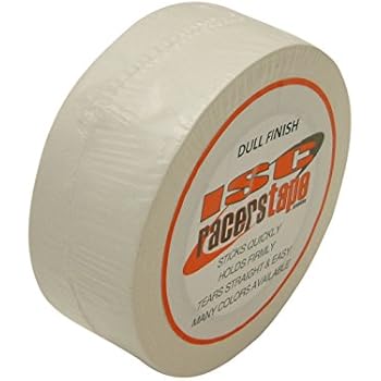 ISC Dull-Finish Racer's Tape: 2 in. x 27-1/2 yds. (White)