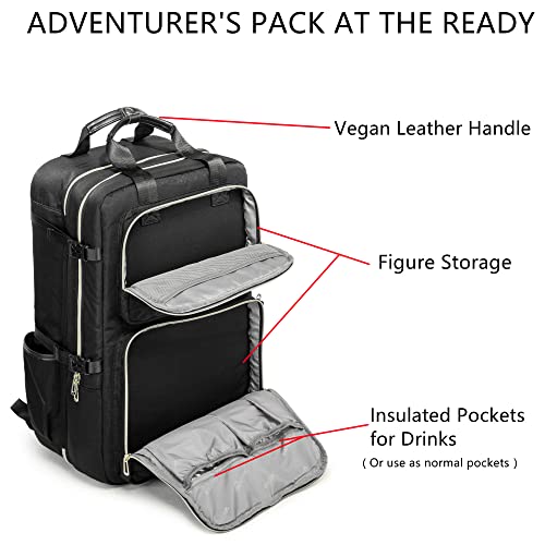 Rabjen Board Game Backpack, 2 Layer Extra Large Capacity Bag with