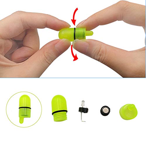 GEUNTECH Bissanzeiger, Glocke, Nachtlicht, LED-Licht, Angelrute mit Doppelalarm, Glocken, lauter Klang, Doppelglocken… – Bild 7