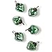 Luna Bazaar Mini Mercury Glass Heart Ornaments (1 to 1.5-Inch, Vintage Green, Cora Design, Set of 6) - Great Gift Idea, Vintage-Style Christmas Decorations, Special Occasions, Home Decor and Parties