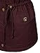 LE3NO Womens Faux Fur Anorak Military Vest with Pockets,L3nwv3010_burgundy,Small