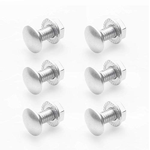 TUTDSE 6Set Skid Shoe Bolts Carriage MTD, Cub Cadet Snow Blower 304 Stainless Steel Snowblower
