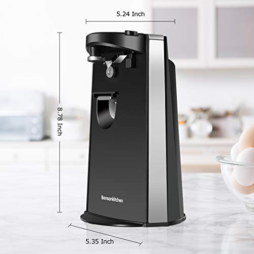 Electric Can Opener, Work For All Types of Cans, Design Easy To Use BZUSCO8001