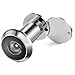 Royal H&H Door Viewer Security Peek Peep Hole for Front Door Home Office 200 Degree Wide Angle Solid Brass Privacy with Cover (Chrome)