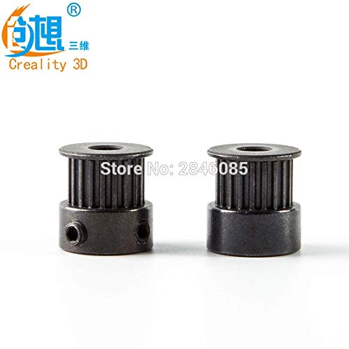 Laliva 3D Printer - 3D Printer Accessories Synchronizing Wheel Timing Pulley GT2 20 Teeth Support Timing Belt GT2 for Ender-3 - (Size: 3pcs)
