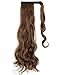 Wavy Curly Ponytail Extension Wrap Around Long Straight Pony Tail Hair Synthetic Hairpiecethumb 3