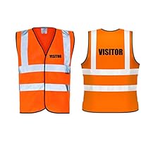 60 Second Makeover Limited Hi Viz Orange Vis Vests Visitor Safety High Visibility Workwear Building Site X-Large