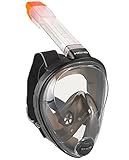 HEAD Sea VU Dry Full Face Snorkeling Mask, Small/Medium