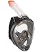 HEAD Sea VU Dry Full Face Snorkeling Mask, Large/X-Large