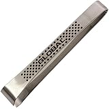 Global GS-20/B - 4 1/2 inch Fish Bone Tweezers with Dots