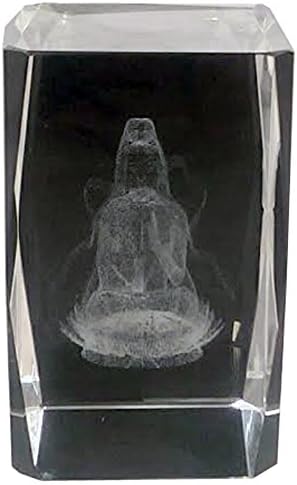 Kwan Yin on Lotus Laser Paperweight