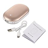 Baisidai Gold Color 5000Mah Portable USB Charger Pocket Electric Hand Warmer Rechargeable Heater (Gold)