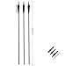 Narchery Carbon Hunting Arrows, 31 Inch Bow and Arrows with Removeable Tips, 350 Spine Practice Arrows for Recurve Bow, Compound Bow, Long Bow (12 Pcs)