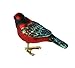 Old World Christmas Vermillion Flycatcher Glass Blown Ornament