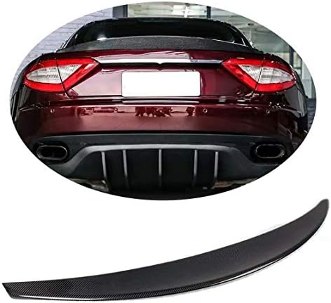 に適合マセラティグランツーリスモgtコンバーチブル11 14カーボンファイバーcfトランクリップスポイラーリアウイング