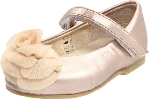 Pazitos Silk Rose MJ PU (Infant/Toddler),Champagne,29 EU/11 M US Little Kid