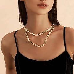 Suplight Chain Necklace Black Men 61cm, Punk Hip