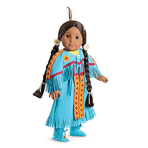 American Girl Doll Kaya Pow Wow Dress for dolls Blue Turquoise (doll not included)