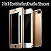 sxxissky iPhone 7 Plus Case, Ultra-Thin Full Body Coverage Hard Hybrid Plastic with [Tempered Glass Screen Protector] Protective Case Cover and Skin for Apple iPhone 7 Plus 5.5Inch-2016(Gold)
