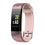LETSCOM Fitness Tracker HR Color Screen, Heart Rate Monitor, IP68 Waterproof Smart Watch with Step Counter Sleep Monitor, Pedometer Watch for Men Women Kids
