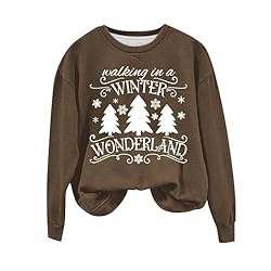 Plus Size Funny Christmas Shirts for Women Long