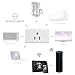 WiFi Smart Plug, ZTHY Wireless Mini Outlet Switch with Timer Function,Work with Alexa,Google home and IFTTT, No Hub Required, Remote Control Devices from Anywhere, Occupies Only One Socket