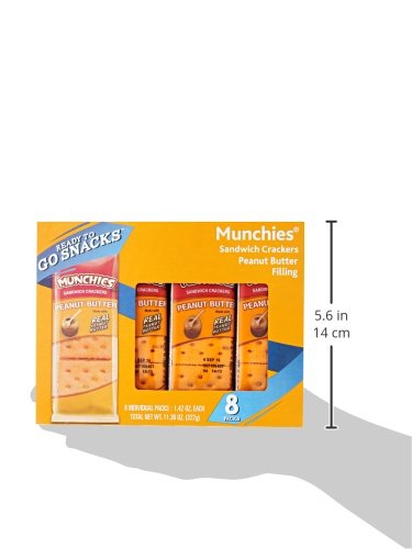 MUNCHIES CHEESE CRACKERS 1.42OZ 8 PACK