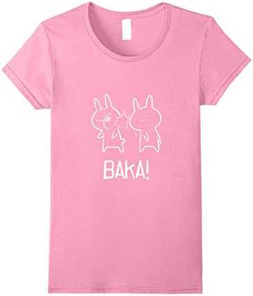 Womens Baka T-Shirt For True Otakus Anime Fans Small Pink