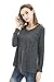 Bearsland Women's Maternity Autumn Long Sleeves Breastfeeding and Nursing Top,Black,Medium